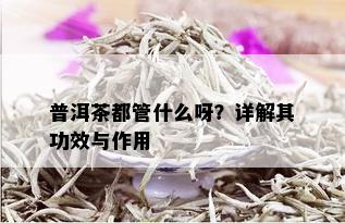 普洱茶都管什么呀？详解其功效与作用