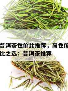 普洱茶性价比推荐，高性价比之选：普洱茶推荐