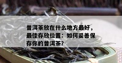 普洱茶放在什么地方更好，更佳存放位置：如何妥善保存你的普洱茶？