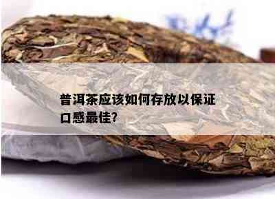 普洱茶应该如何存放以保证口感更佳？