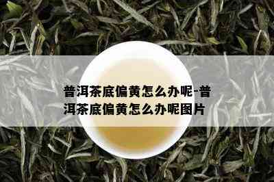 普洱茶底偏黄怎么办呢-普洱茶底偏黄怎么办呢图片