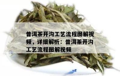 普洱茶开沟工艺流程图解视频，详细解析：普洱茶开沟工艺流程图解视频