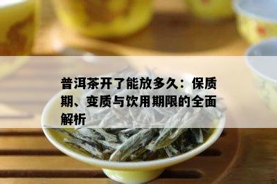 普洱茶开了能放多久：保质期、变质与饮用期限的全面解析