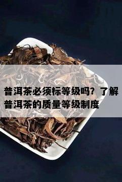 普洱茶必须标等级吗？了解普洱茶的质量等级制度