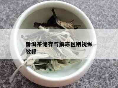 普洱茶储存与解冻区别视频教程