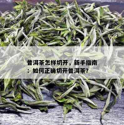 普洱茶怎样切开，新手指南：如何正确切开普洱茶？