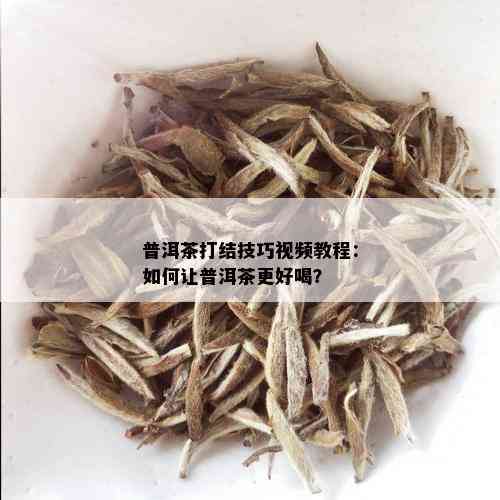 普洱茶打结技巧视频教程：如何让普洱茶更好喝？