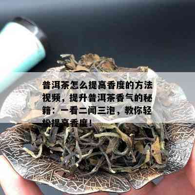 普洱茶怎么提高香度的方法视频，提升普洱茶香气的秘籍：一看二闻三泡，教你轻松提高香度！