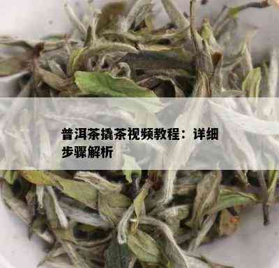 普洱茶撬茶视频教程：详细步骤解析