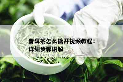 普洱茶怎么撬开视频教程：详细步骤讲解