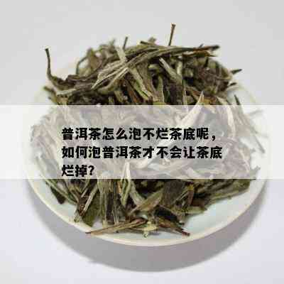 普洱茶怎么泡不烂茶底呢，如何泡普洱茶才不会让茶底烂掉？