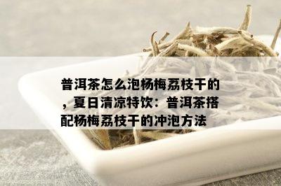 普洱茶怎么泡杨梅荔枝干的，夏日清凉特饮：普洱茶搭配杨梅荔枝干的冲泡方法