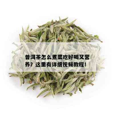 普洱茶怎么煮菜吃好喝又营养？这里有详细视频教程！