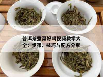 普洱茶煮菜好喝视频教学大全：步骤、技巧与配方分享