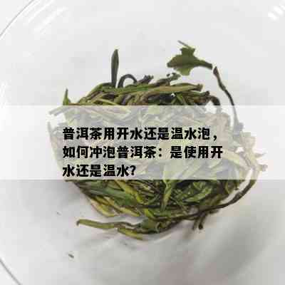 普洱茶用开水还是温水泡，如何冲泡普洱茶：是使用开水还是温水？