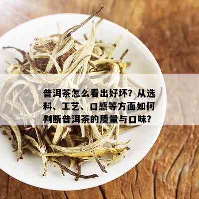 普洱茶怎么看出好坏？从选料、工艺、口感等方面如何判断普洱茶的质量与口味？