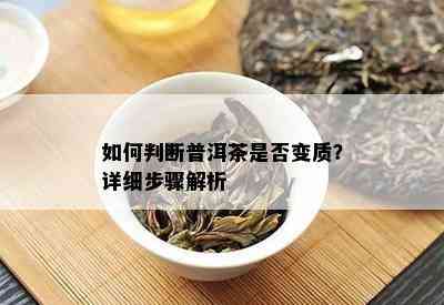 如何判断普洱茶是否变质？详细步骤解析