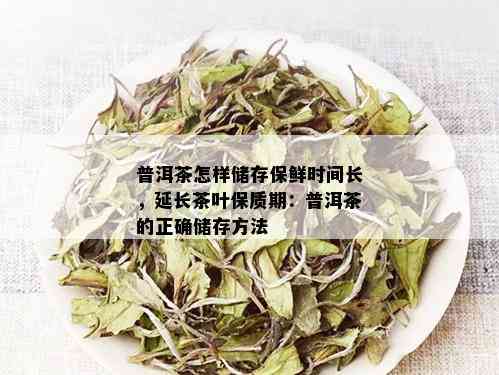 普洱茶怎样储存保鲜时间长，延长茶叶保质期：普洱茶的正确储存方法