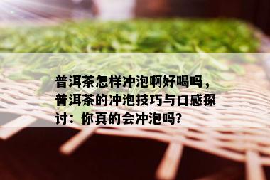 普洱茶怎样冲泡啊好喝吗，普洱茶的冲泡技巧与口感探讨：你真的会冲泡吗？