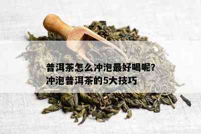 普洱茶怎么冲泡更好喝呢？冲泡普洱茶的5大技巧