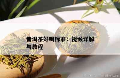 普洱茶好喝标准：视频详解与教程