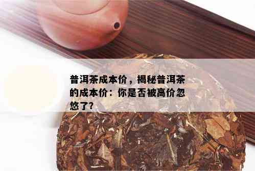 普洱茶成本价，揭秘普洱茶的成本价：你是否被高价忽悠了？