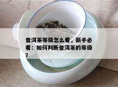 普洱茶等级怎么看，新手必看：如何判断普洱茶的等级？