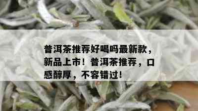 普洱茶推荐好喝吗最新款，新品上市！普洱茶推荐，口感醇厚，不容错过！