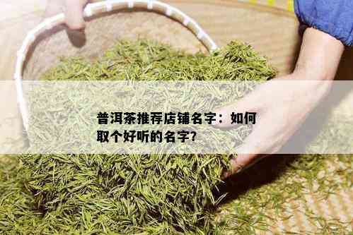 普洱茶推荐店铺名字：如何取个好听的名字？