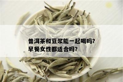 普洱茶和豆浆能一起喝吗？早餐女性都适合吗？