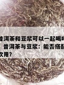 普洱茶和豆浆可以一起喝吗，普洱茶与豆浆：能否搭配饮用？