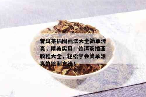 普洱茶插图画法大全简单漂亮，精美实用！普洱茶插画教程大全，轻松学会简单漂亮的绘制方法！