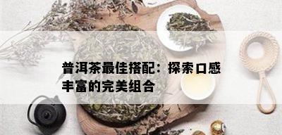 普洱茶更佳搭配：探索口感丰富的完美组合