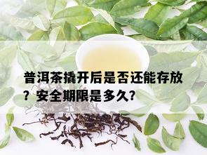 普洱茶撬开后是否还能存放？安全期限是多久？