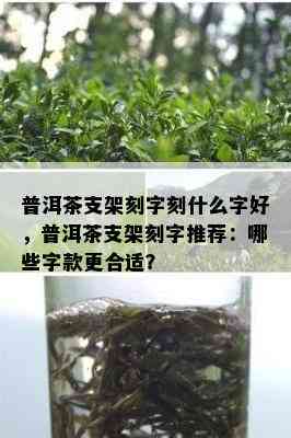 普洱茶支架刻字刻什么字好，普洱茶支架刻字推荐：哪些字款更合适？