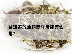 普洱茶放冰箱两年后能否饮用？