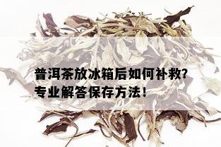 普洱茶放冰箱后如何补救？专业解答保存方法！