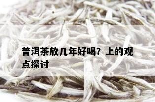 普洱茶放几年好喝？上的观点探讨