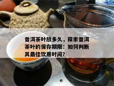 普洱茶叶放多久，探索普洱茶叶的保存期限：如何判断其更佳饮用时间？