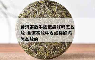 普洱茶放牛皮纸袋好吗怎么放-普洱茶放牛皮纸袋好吗怎么放的