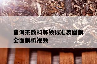 普洱茶散料等级标准表图解全面解析视频