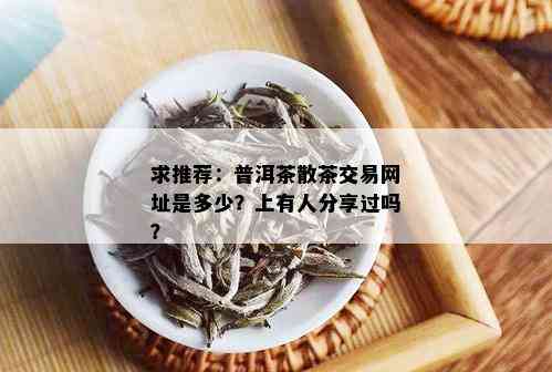 求推荐：普洱茶散茶交易网址是多少？上有人分享过吗？