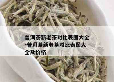 普洱茶新老茶对比表图大全-普洱茶新老茶对比表图大全及价格