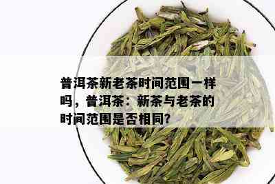 普洱茶新老茶时间范围一样吗，普洱茶：新茶与老茶的时间范围是否相同？