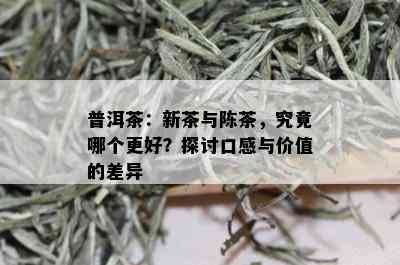 普洱茶：新茶与陈茶，究竟哪个更好？探讨口感与价值的差异