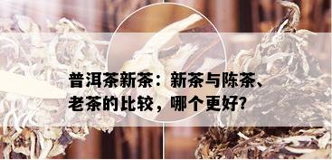 普洱茶新茶：新茶与陈茶、老茶的比较，哪个更好？