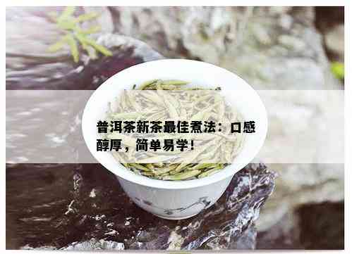 普洱茶新茶更佳煮法：口感醇厚，简单易学！