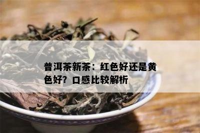 普洱茶新茶：红色好还是黄色好？口感比较解析