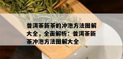 普洱茶新茶的冲泡方法图解大全，全面解析：普洱茶新茶冲泡方法图解大全