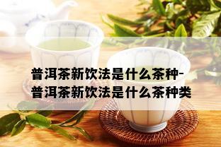 普洱茶新饮法是什么茶种-普洱茶新饮法是什么茶种类